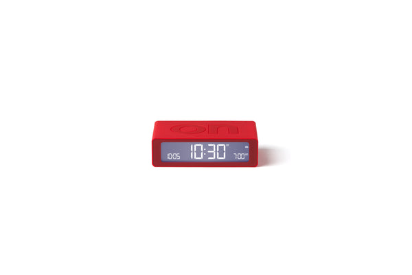 Wecker Flip Mini - Dunkelrot