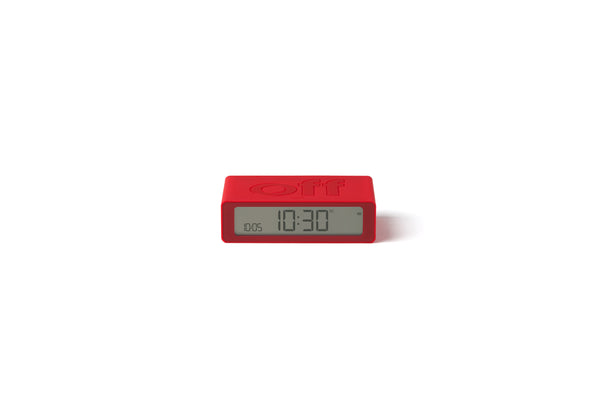 Wecker Flip Mini - Dunkelrot