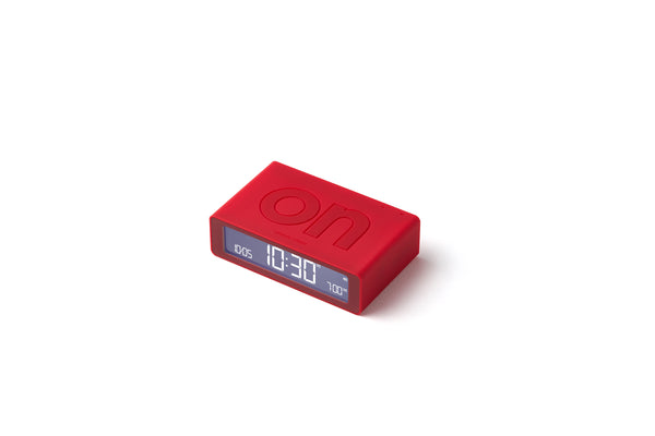 Wecker Flip Mini - Dunkelrot