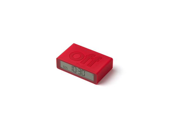 Wecker Flip Mini - Dunkelrot