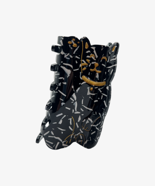 Haarklammer Katze schwarz L