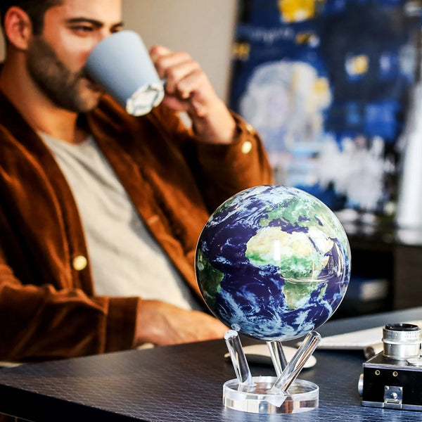 Selbstdrehender Globus Satellit - Klein