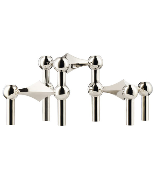STOFF NAGEL Kerzenständer 3-er Set chrome