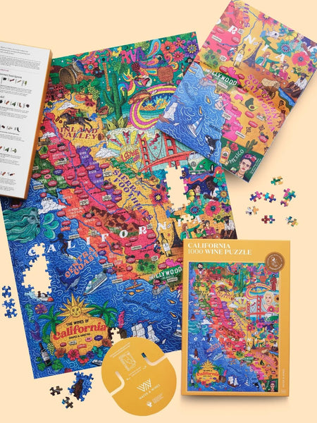 Wein Puzzle CALIFORNIEN