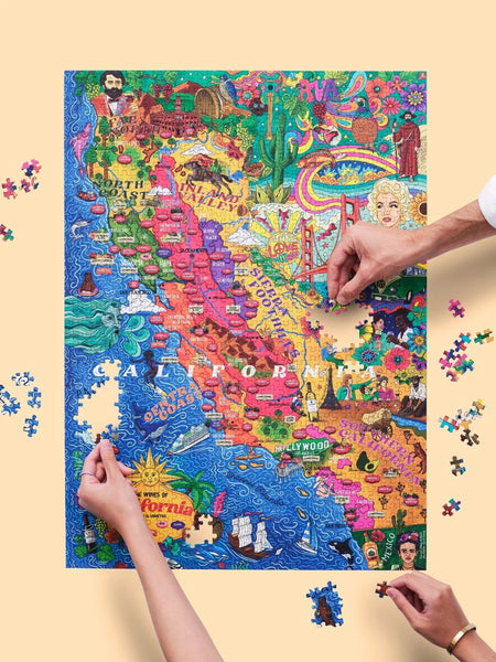Wein Puzzle CALIFORNIEN