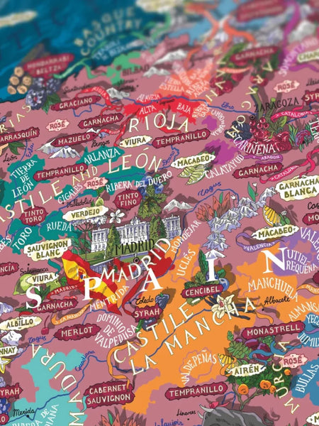 Wein Puzzle SPANIEN