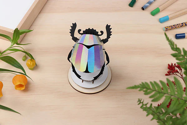 3D Insekten zum zusammenbauen: Blatthornkäfer rainbow