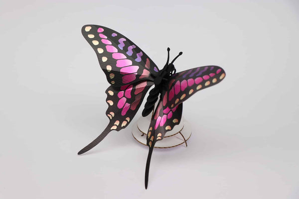 3D Schmetterling zum selber zusammenbauen - Schwertträger - violett