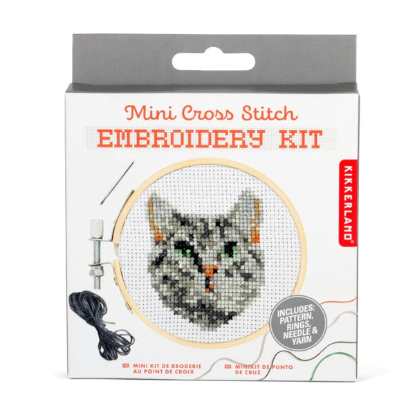 Mini Stickset mit Katzenmotiv