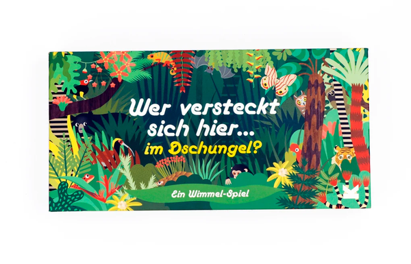 Ein Wimmelspiel mit Dschungel Tieren