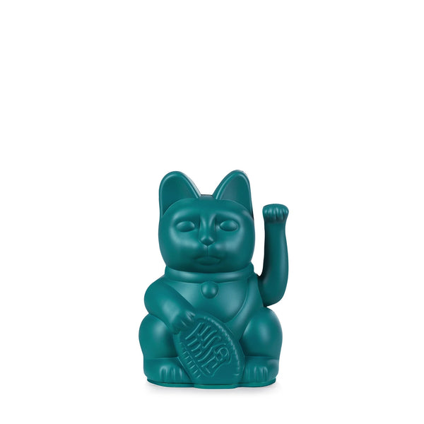Die Winkekatze Mini in Grün steht für Familie