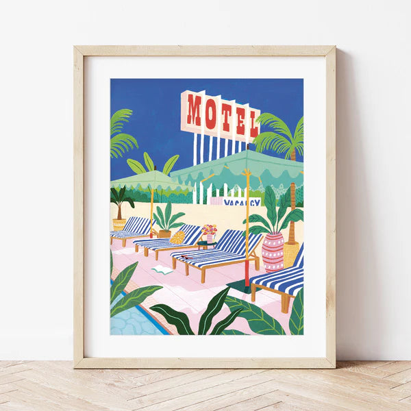 Malen nach Zahlen - Set („Motel-Pool")