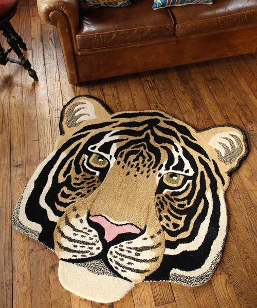 Großer Teppich - Tiger Kopf