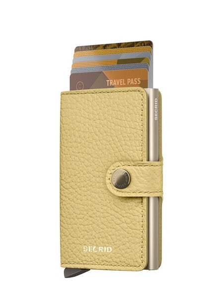 SECRID Miniwallet Pebble - Butter Yellow