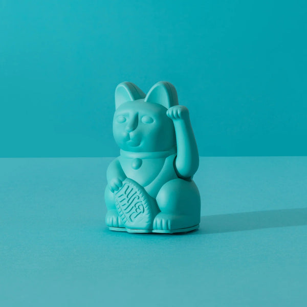 Die Winkekatze mini in der Farbe "Turquoise"