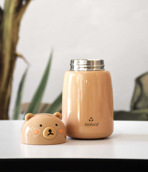 Thermoflasche Bear offen
