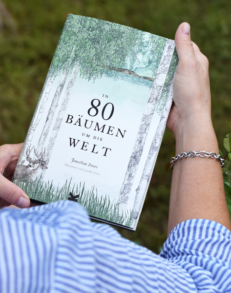 Vorderansicht Buch "In 80 Bäumen um die Welt"