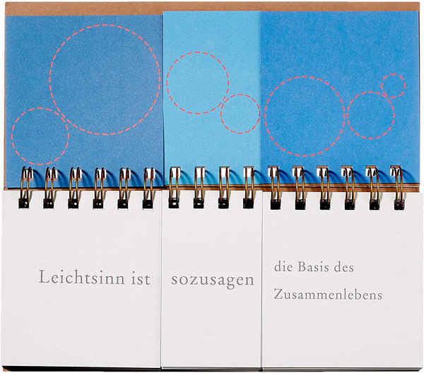 Beispielfoto mit Baelttern zum Umblaettern, es entsteht ein individueller Spruch