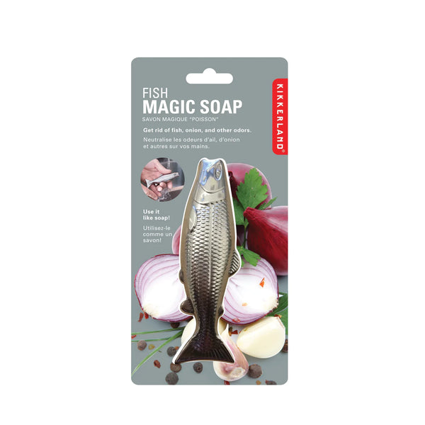 Metallfisch in Verpackung