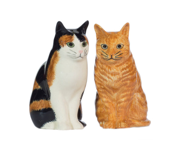 Salz und Pfefferstreuer in Form 2 verschiedener Katzen