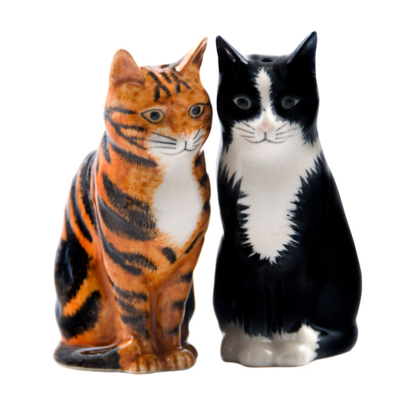 Salz und Pfefferstreuer in Form 2 verschiedener Katzen