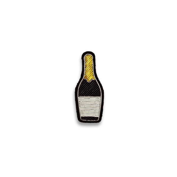 Brosche Champagner Flasche