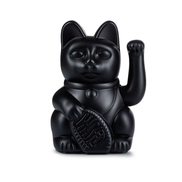 schwarze Winkekatze, ca 15cm hoch