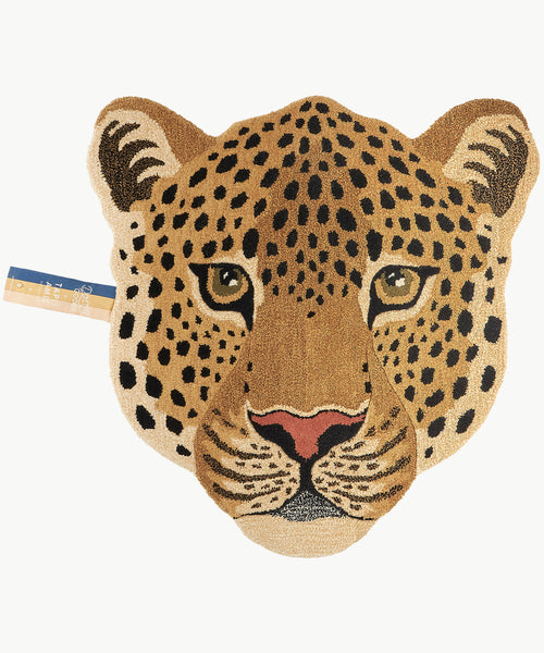 Teppich als Leopard Kopf