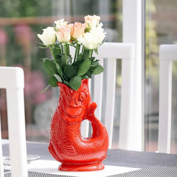 Gluckigluck Fischkaraffe mit Geräusch XL - rot