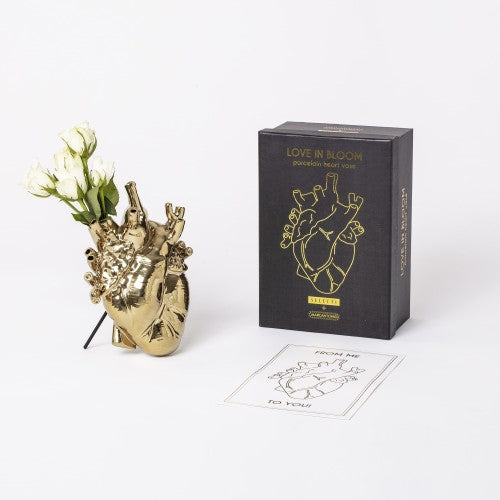Herzvase - Love in Bloom Gold