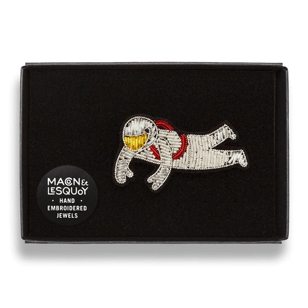 Brosche Astronaut