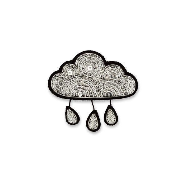 Brosche Wolke mit Regen