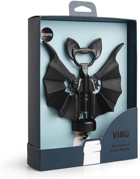 Korkenzieher in blauer Verpackung, Produkt ist sichtbar